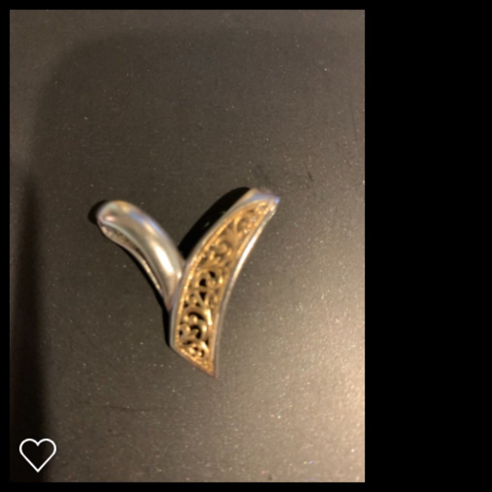 Sterling silver enhancer with gold plating